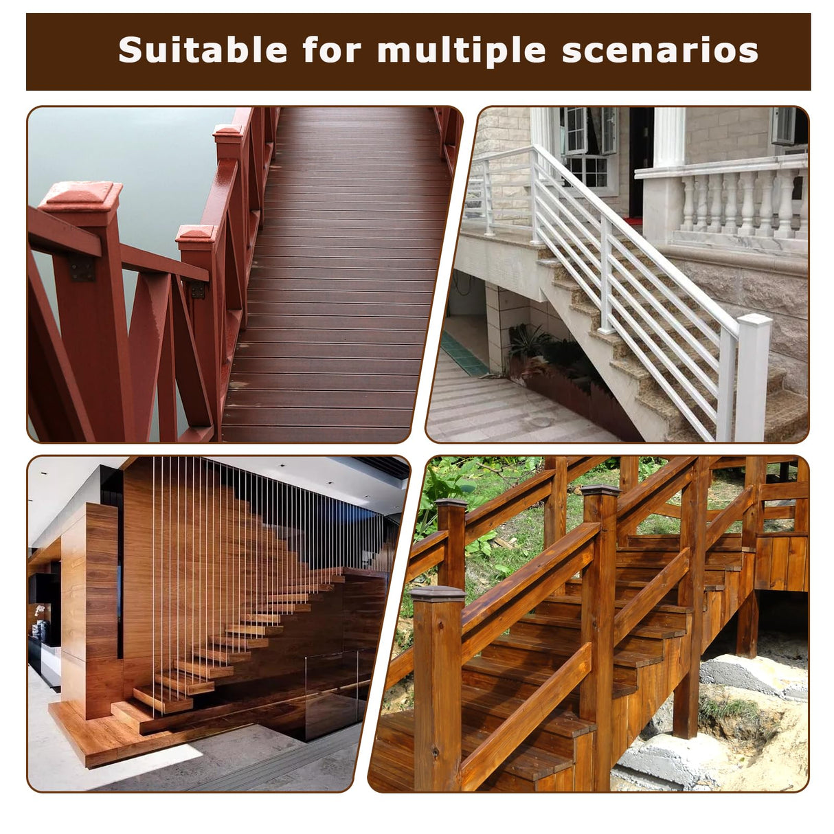 DIRAEEN 30 45 90 Angle Drill Guide Jig with 4 Drill Bits-Portable Drill Guide for Angled Holes and Straight Hole, All Metal Jig for Stairs Handrail, Cable Railing, Deck, Wood Post, Level design Diraeen