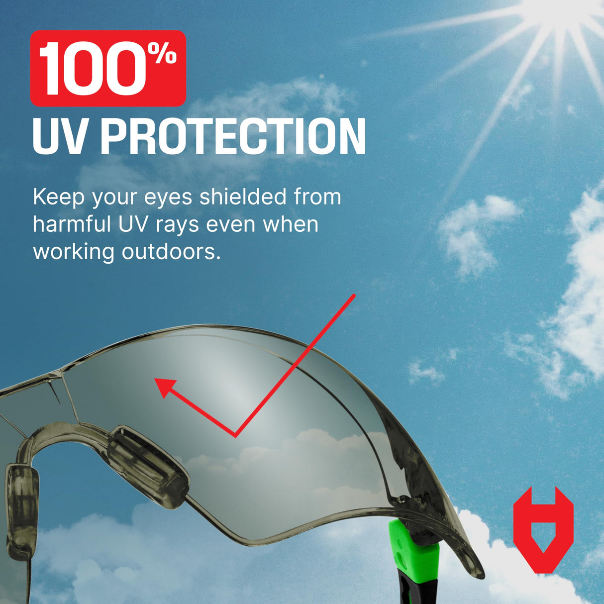 NoCry Lightly Tinted Anti Fog Safety Glasses for Men or Women with Scratch-Resistant Lenses - ANSI Z87.1 Certified with 100% UV Protection - Adjustable Temples and Nose Pad - Wraparound Design NoCry