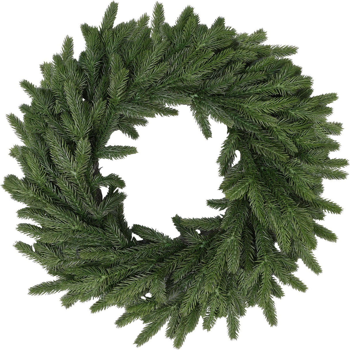 22 Inch Real Touch Christmas Wreath, Natural Droopy,Soft Bendable Winter Wreaths for Front Door, Christmas Wreath for Door, Thanksgiving Wreath, Christmas Greenery Christmas Decorations Outside LZNPA