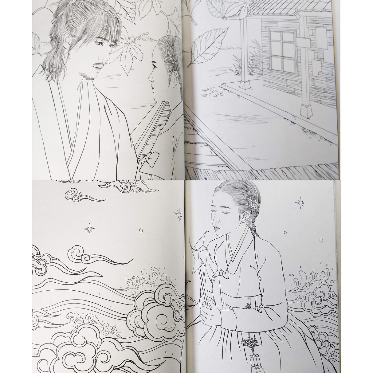Mr. Sun Shine Coloring Books for Adults Relaxation Color Therapy 40 Famous Scenes in The Drama Korean TV Show Classic 108page Mr. Sun Shine