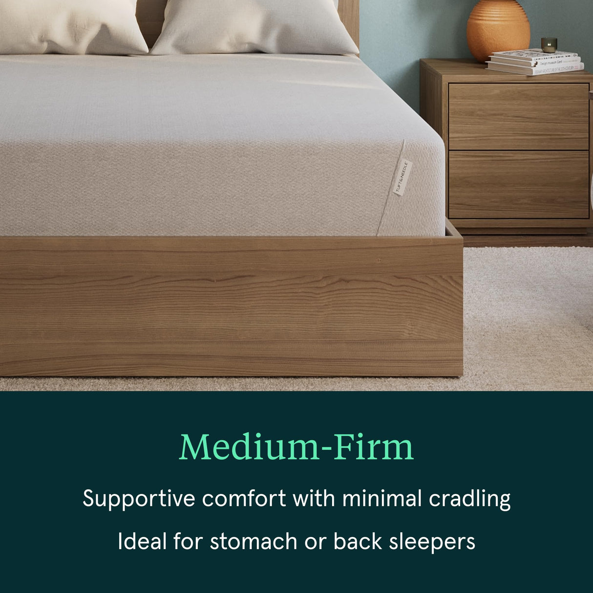 Kin By Tuft & Needle Medium Firm 10" King Adaptive Foam Mattress in a Box, Cooling Pressure Relief, Balanced Support, 100 Night Trial, Fiberglass-Free, CertiPUR-US, 10-Year Limited Warranty Tuft & Needle
