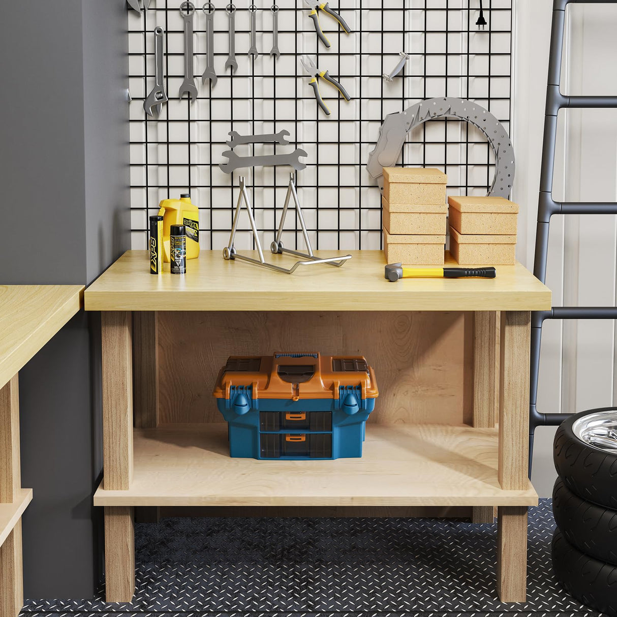 ROOMTEC Butcher Block CounterTop, Birch Solid Wood Countertop for DIY, Kitchen Countertop, Washer Dryer Counter Top, 36"L x 25"W x 1.5" Thick ROOMTEC