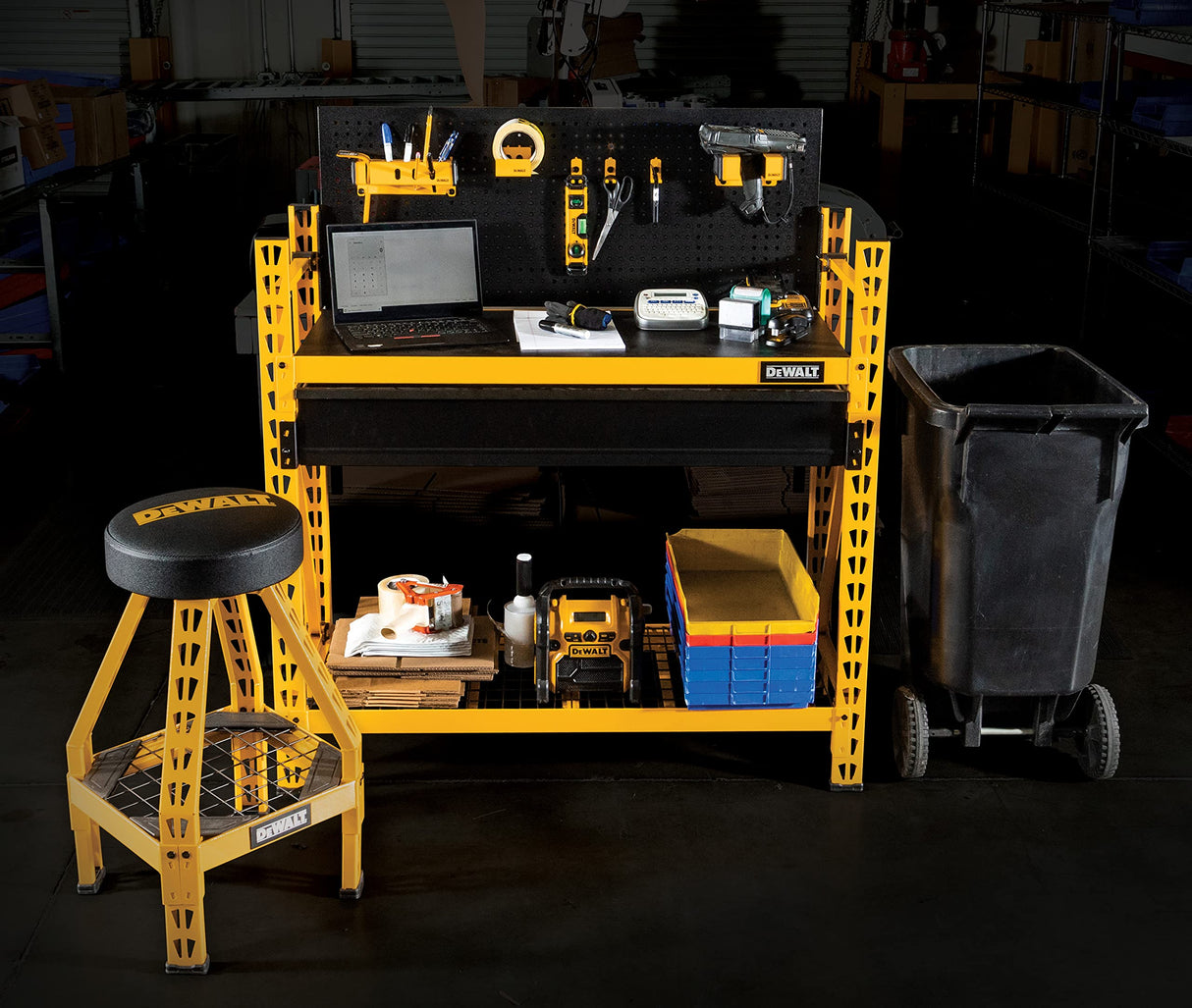 DEWALT 2-Shelf Industrial 4- Carbon Steel Foot Storage Rack Work Station Kit (DXST3000WB) DEWALT