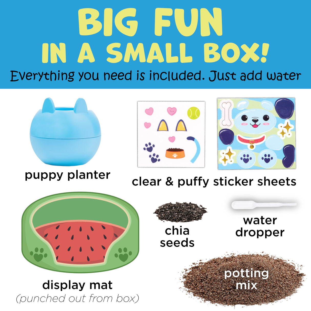Creativity for Kids Plant-A-Pet: Puppy Toys for Girls - Small Gifts and Stocking Stuffers for Girls, Arts and Crafts for Kids Ages 6-8+, DIY Kids Activity Set Creativity for Kids