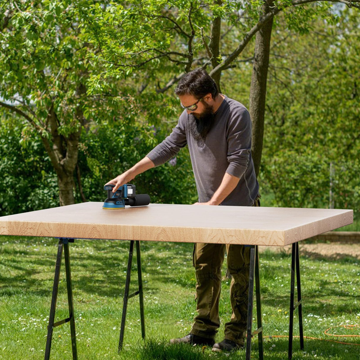 5" Orbital Sander for Makita 18V LXT Li-ion Battery, Palm Sander with Brushless Motor, Electric Hand Sander for Woodworking and Polishing(Battery Not Included) TengXcel