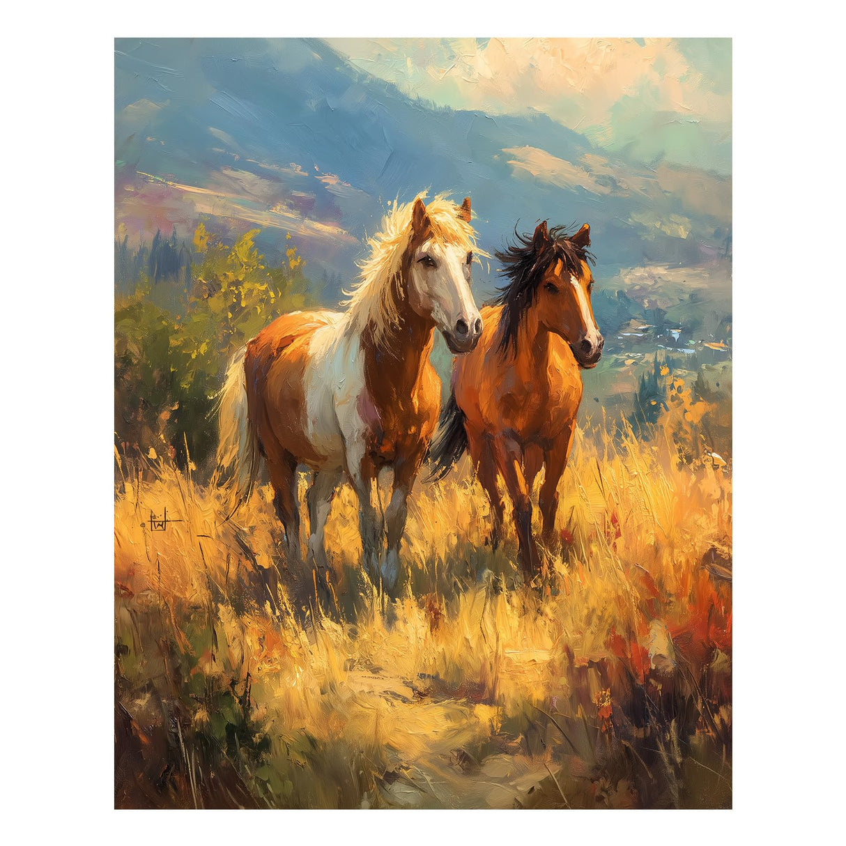 Reivworl Horse Paint by Numbers Kit for Adults, Horse Paint by Number, Painting by Number for Gifts and Home Wall Decor 16x20Inch Reivworl