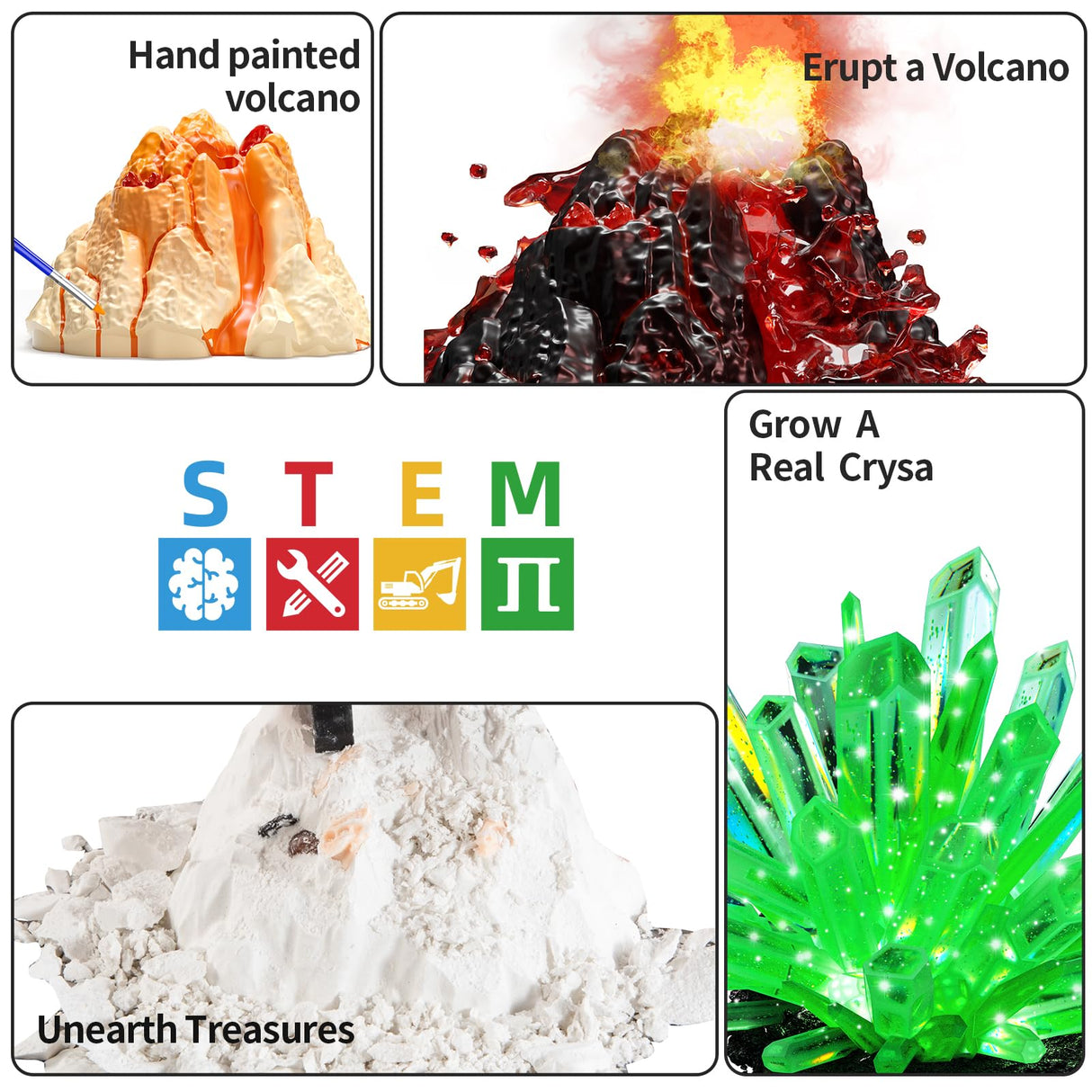 SNAEN 240+ Lab Experiments Science Kits, Chemistry Set, Crystal Growing, Erupting Volcano, STEM Activities Educational Toys Gifts for 6 7 8 9 10 11 Years Old Boys Girls Kids Toys SNAEN