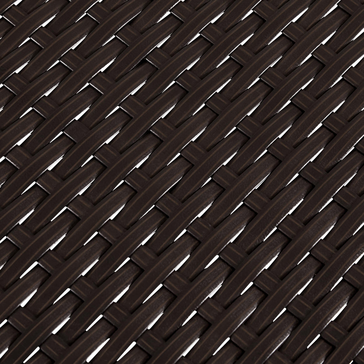 Yaheetech 3pcs Outdoor Bar Set, Patio Wicker Bar Furniture with 2 Storage Shelves, Glass Top Table, Cushions and Two Stools, Brown/Khaki Yaheetech