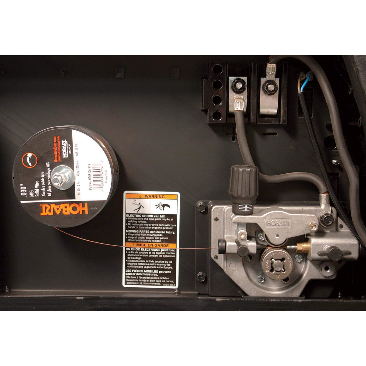 Hobart Handler 140 MIG Welder 115V (500559 ) - Durable, Portable Wire Feed Welder Machine - Flux Core Welding Machine with Dual-Gauge Regulator - MIG Welding Machine Welds Up To 1/4 in. Mild Steel Hobart