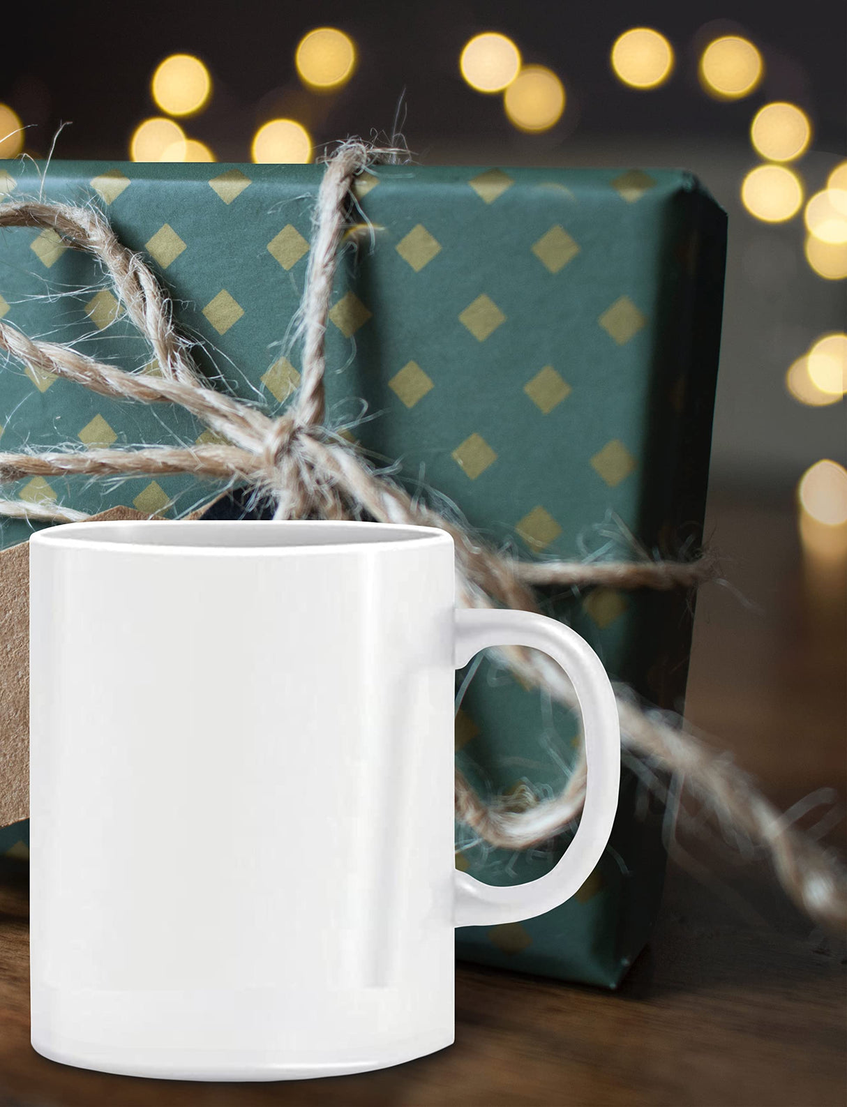 BLUE RIBBON White Sublimation Plain Blank Coffee Mug Hot Chocolate Mugs, Ceramic Mugs Hot Cocoa Mugs Mug Sets Pack of 2 15 oz BLUE RIBBON