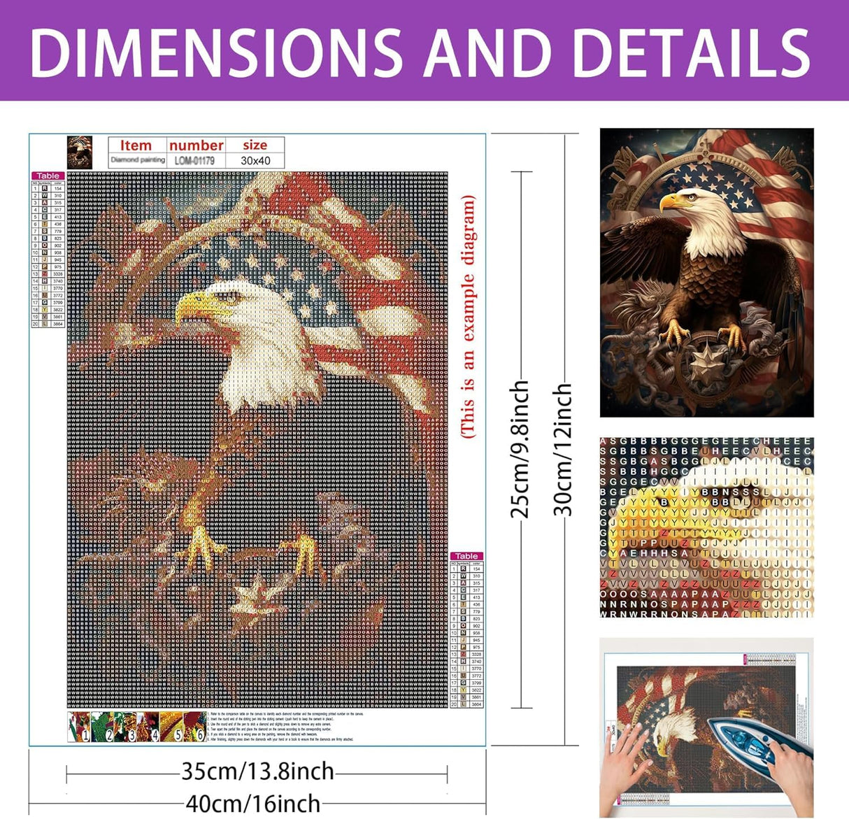 LOMSIOY DIY 5D Diamond Art Kits for Adults, Elephants Diamond Painting Kits for Beginner, Animal Diamond Art with Round Full Drill Rhinestone Crafts Gem Arts for Home Wall Decor 12x16 inch 3 LOMSIOY