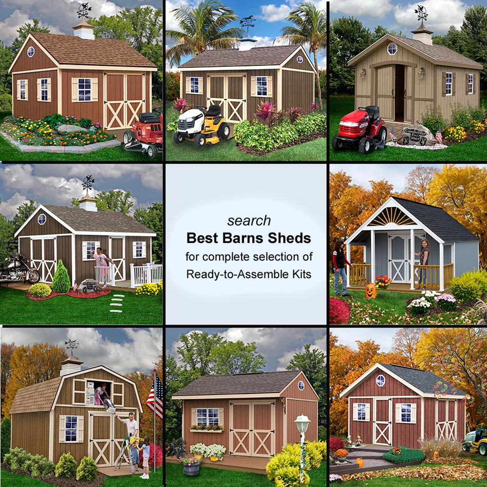 Best Barns Danbury 8' X 12' Wood Shed Kit Best Barns Inc.