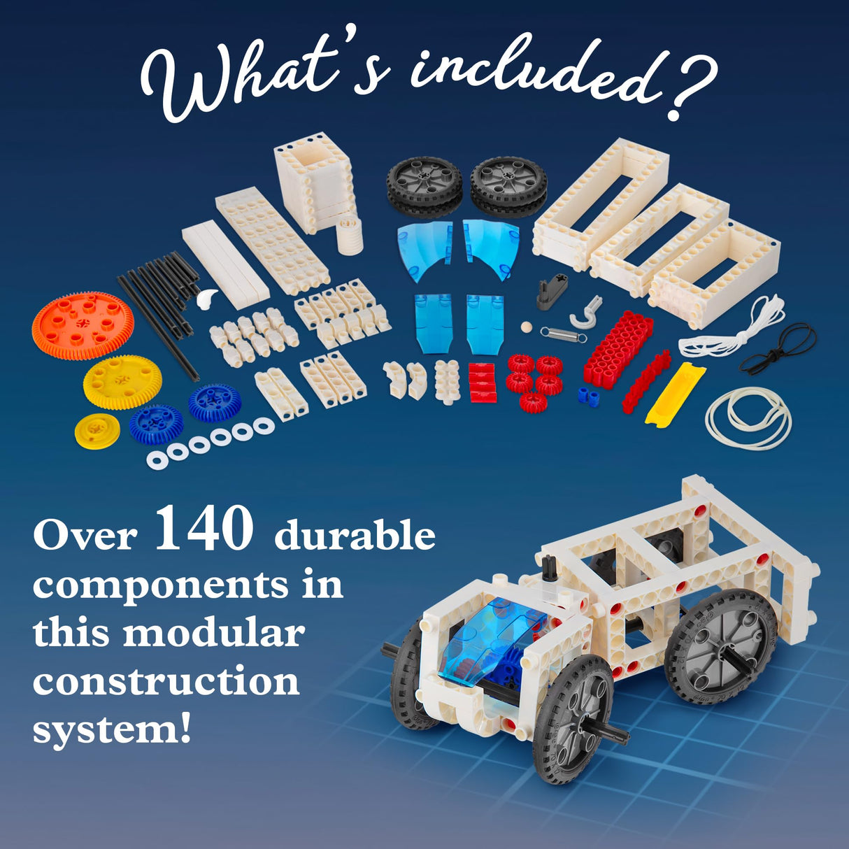 Thames & Kosmos Mechanical Engineering: Machines & Vehicles STEM Experiment Kit | Build 20 Mechanical Models, Explore Physics of Force & Motion | Hands-on, Introductory Science Learning for Ages 8+ Thames & Kosmos
