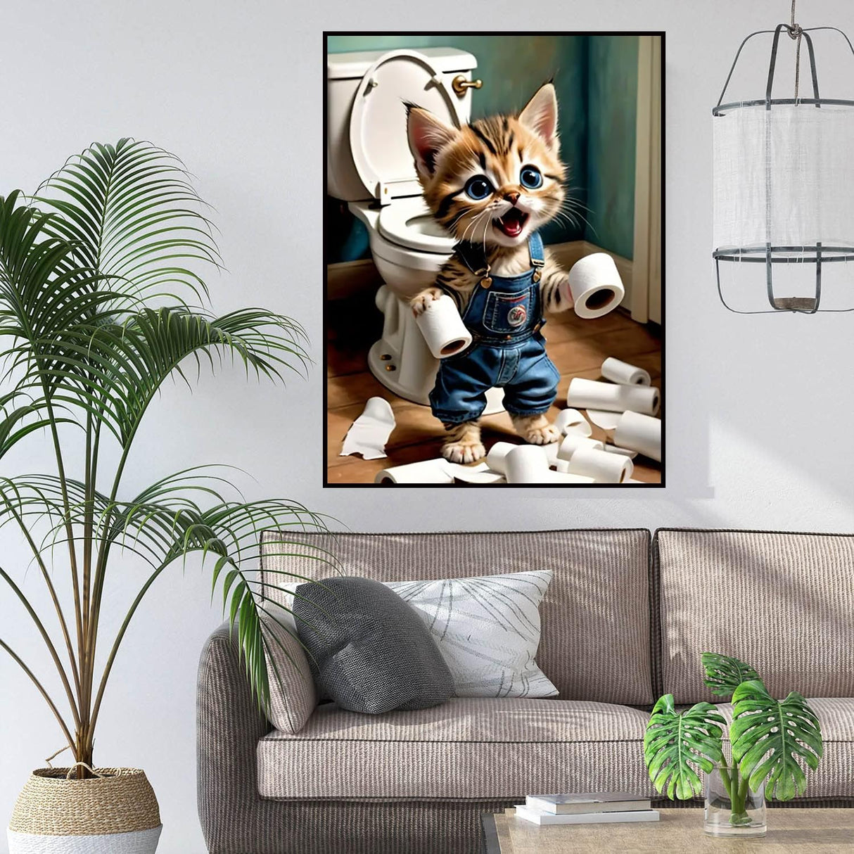 igoodom Diamond Art Kits for Adults, Cat Diamond Art Kits, Full Drill Round Cat Diamond Painting Kits, DIY Gem Art and Crafts for Home Wall Decor Gift 12x16inch igoodom