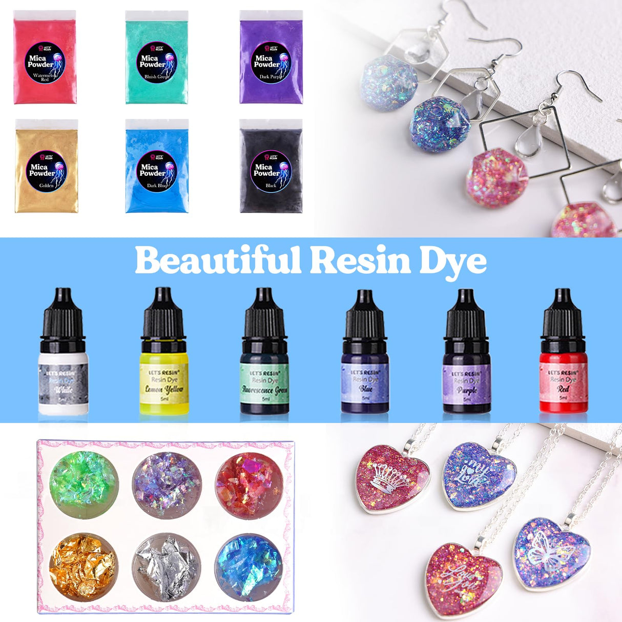 LET'S RESIN Polyurethane Resin & 1 Gallon Epoxy Resin Kit with Color Pigment, Crystal Clear & No Bubble Epoxy Kit LET'S RESIN
