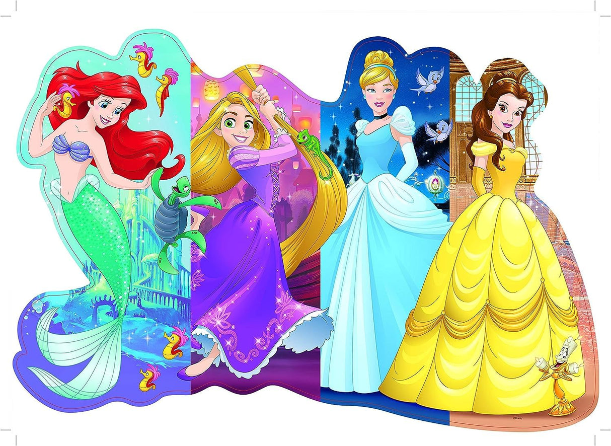 Ravensburger Disney Princess Pretty Princesses Shaped Floor Puzzle | 24-Piece Jigsaw | Unique Pieces | Kid-Friendly | Model Number: 05453 Ravensburger