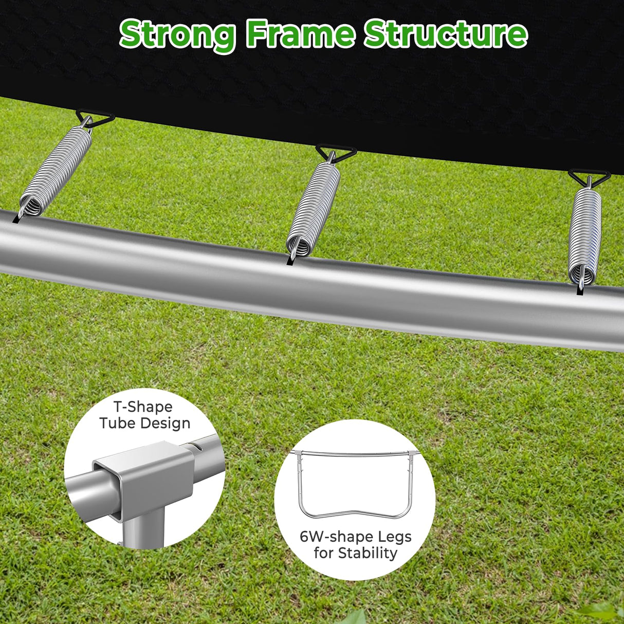 Lyromix 12FT Trampoline with Slide and Swings, Large Outdoor Trampoline with Basketball Hoop, Ladder, Light and Net, Capacity for 5-7 Kids and Adults Lyromix