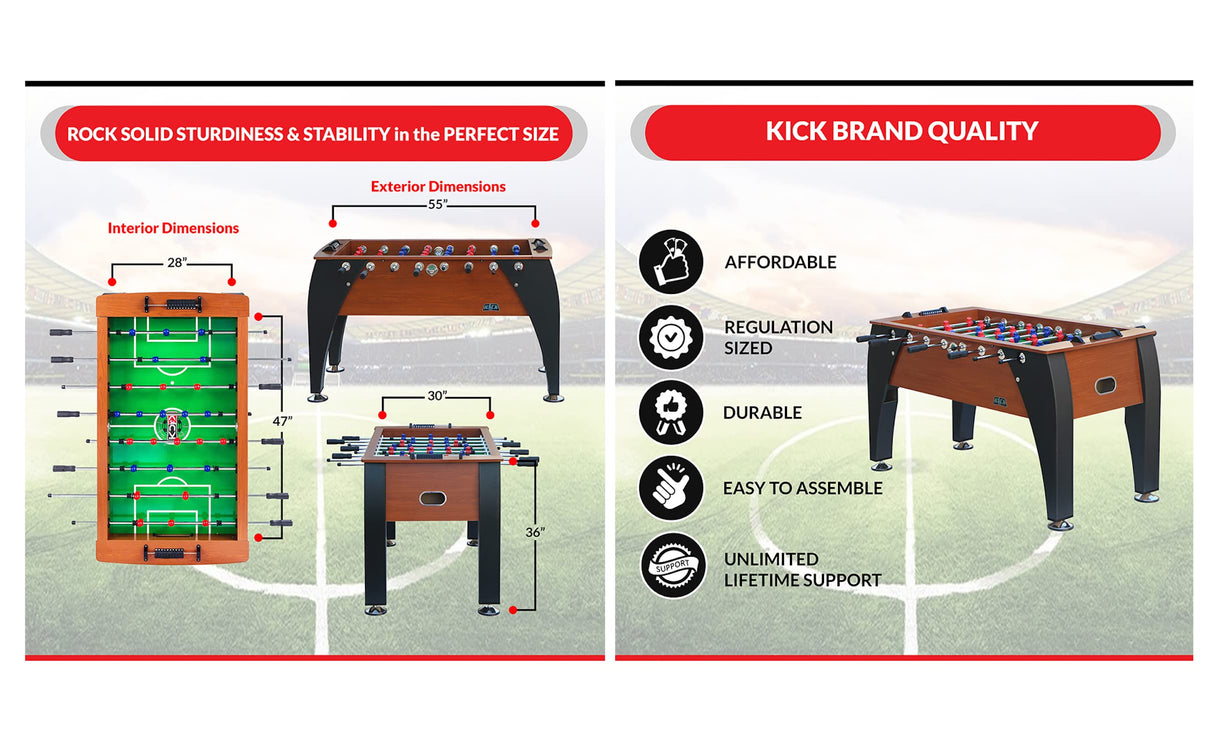 KICK Legend 55" Foosball Table (Original) KICK