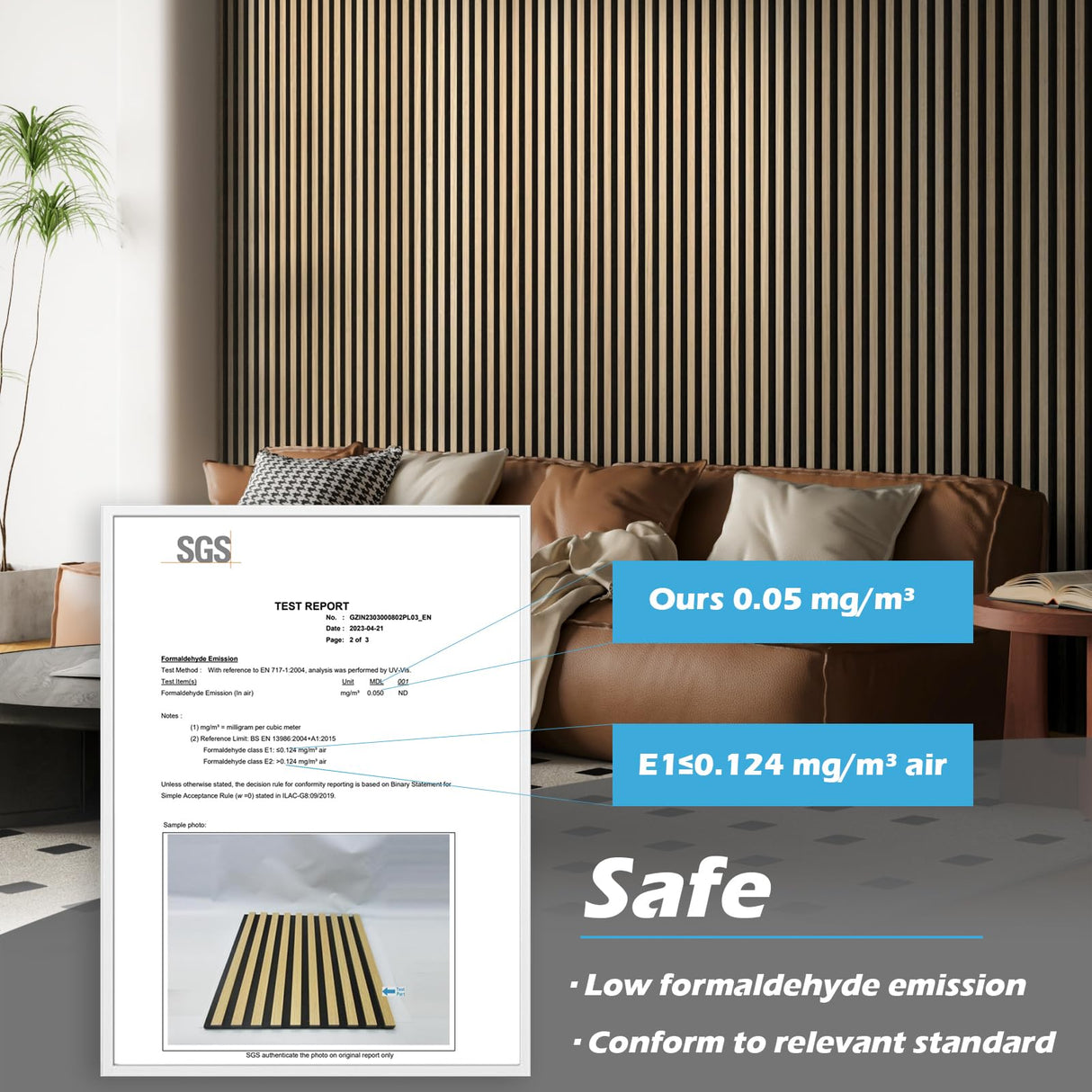 Art3d 2-Pack 94" x 24" Acoustic Wood Panels for Wall, Soundproof Wood Slat Panel for Wall and Ceiling, 3D Fluted Sound Absorbing Paneling for Interior Wall Decor, Living Room, Bedroom - Peach Art3d