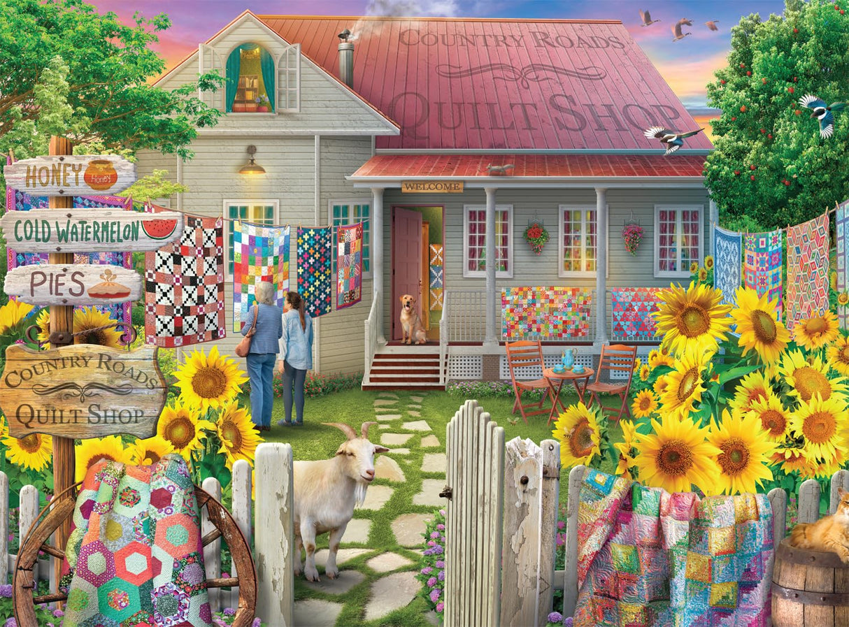 Buffalo Games - Eduard - Country Quilts - 1000 Piece Jigsaw Puzzle for Adults -Challenging Puzzle Perfect for Game Nights - Finished Size is 26.75 x 19.75 Buffalo Games