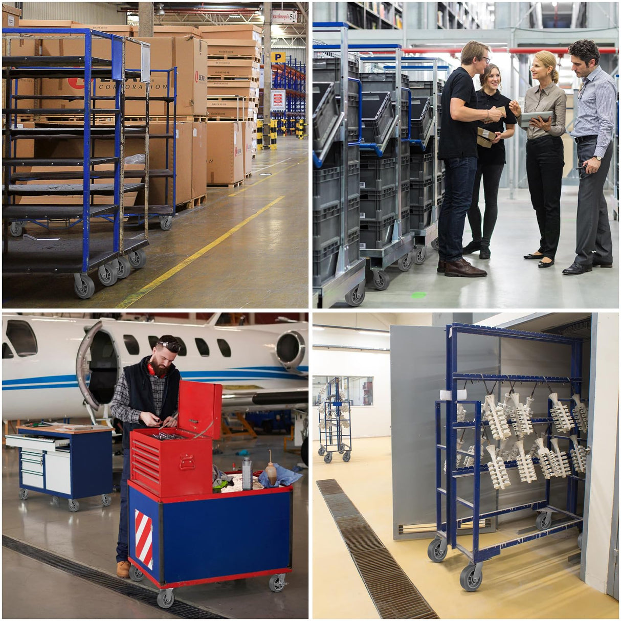 NINOSO 6" Heavy Duty Casters, Swivel Rubber Casters Set of 4 No Noise Plate Caster Wheels, Load Capacity 3200lbs Ninoso