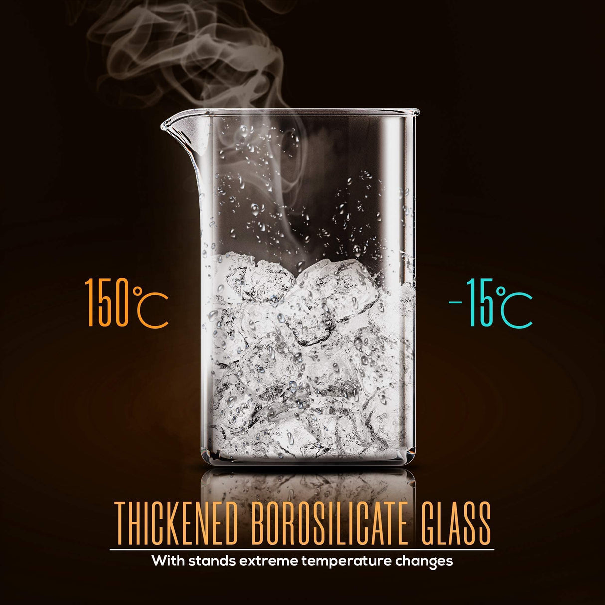 Utopia Kitchen 34 Ounce 1 Liter French Press Coffee Maker, Tea Maker, Travel Coffee Presses, Heat Resistant Thickened Borosilicate Coffee Pot for Camping Travel Gifts, Black Pack of 1 Utopia Kitchen