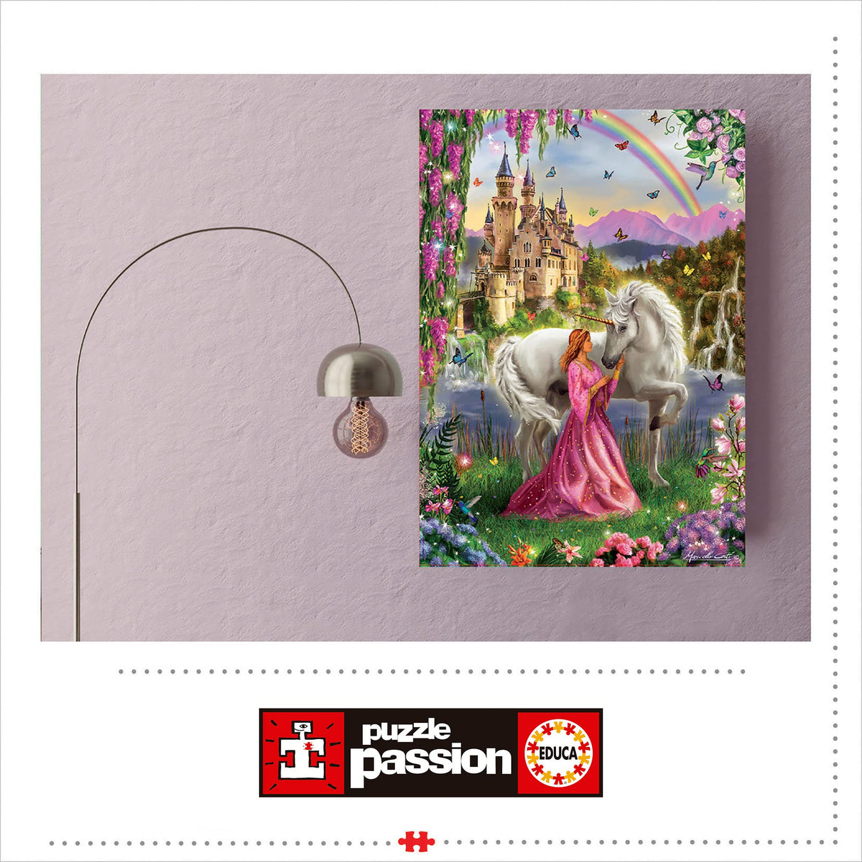 Educa 17985 Fairy and Unicorn Puzzle, 500 Pieces, Multicoloured, Piezas Educa