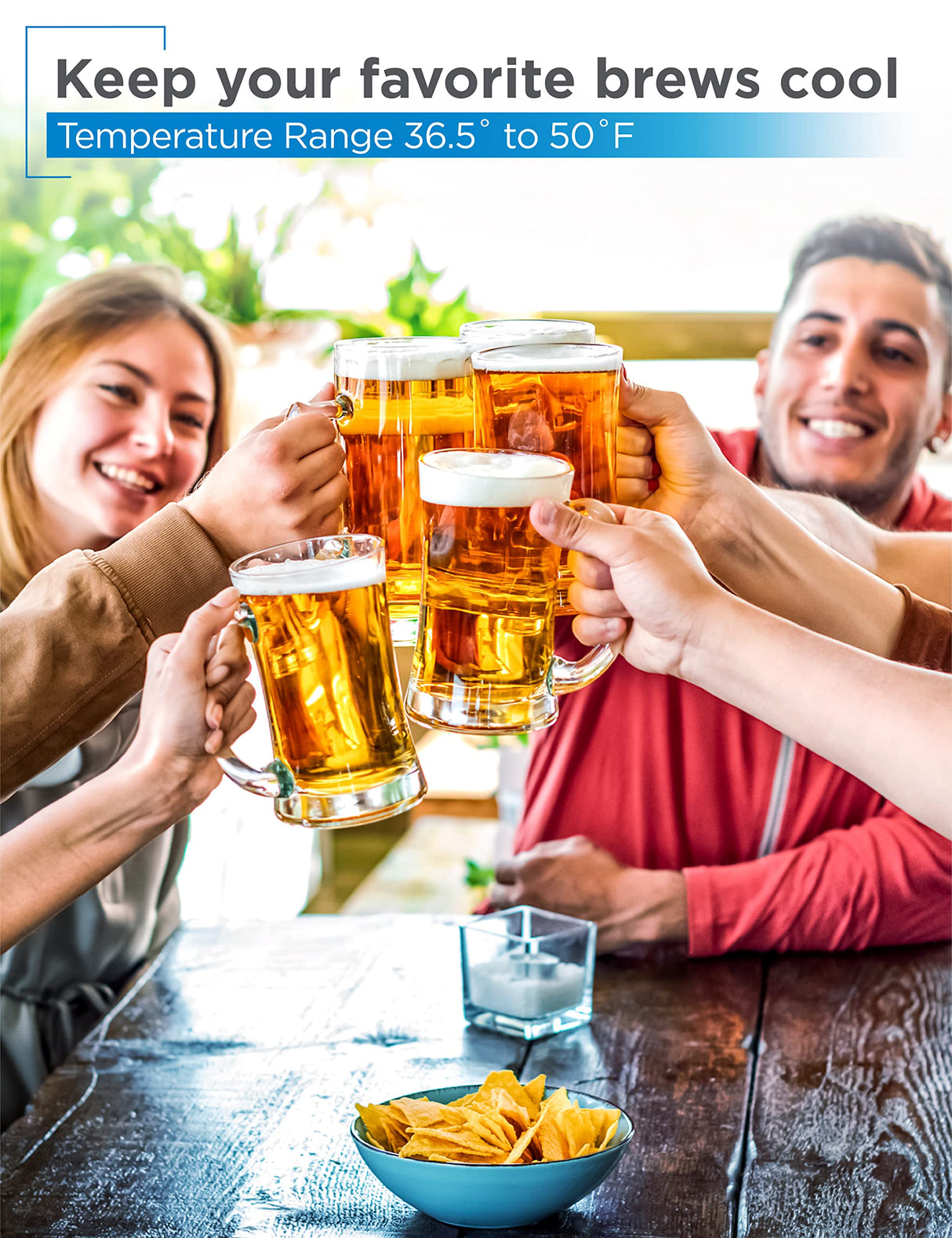 BLACK+DECKER Beer Kegerator, 6.1 Cu. Ft. Extra Large Capacity Draft Beer Machine for Home with Double Tap & 2-Shelf Fridge BLACK+DECKER