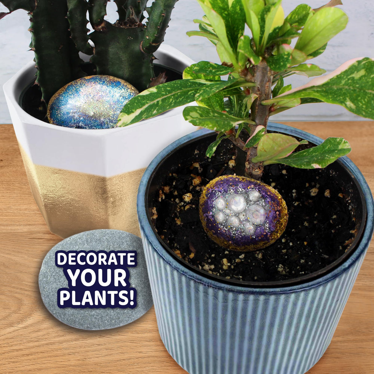 ArtSkills Rock Painting Kit with Geode, Mandala & Glow in The Dark Rock Painting, Arts and Crafts for Kids ArtSkills