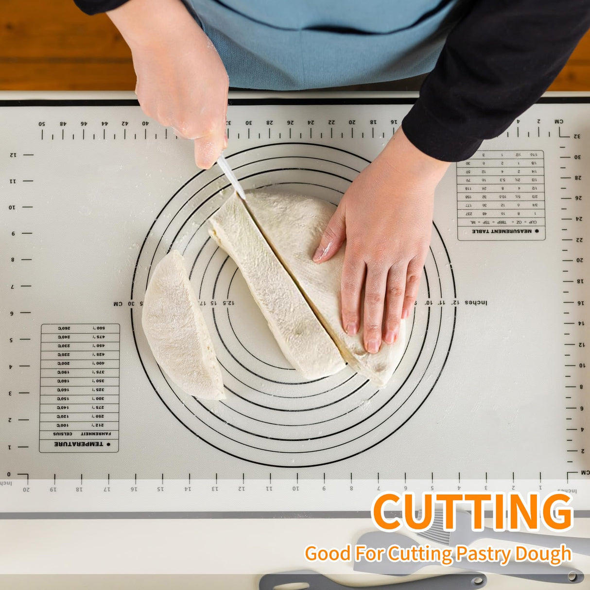 ALLTOP Bowl Spatula & Bench Scraper,Flexible Plastic Multipurpose Kitchen Pastry Cutter Tool,Food Scrappers for Bread Dough Baking Cake Fondant Icing,Set of 2 Pieces - White,Green ALLTOP