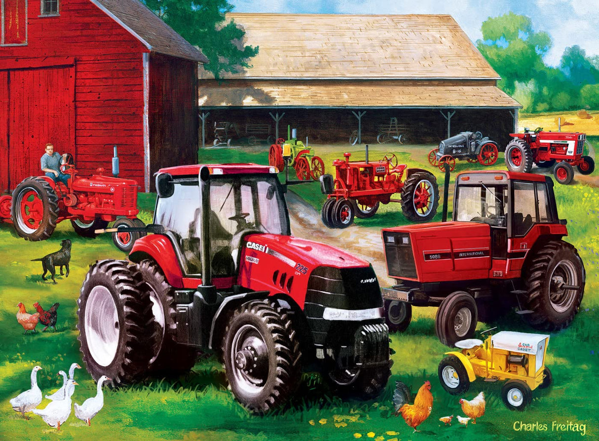 MasterPieces 2000 Piece Jigsaw Puzzle for Adult, Family, Or Youth - Farmall 4-Pack 14" X 19" - Family Owned American Puzzle Company Masterpieces