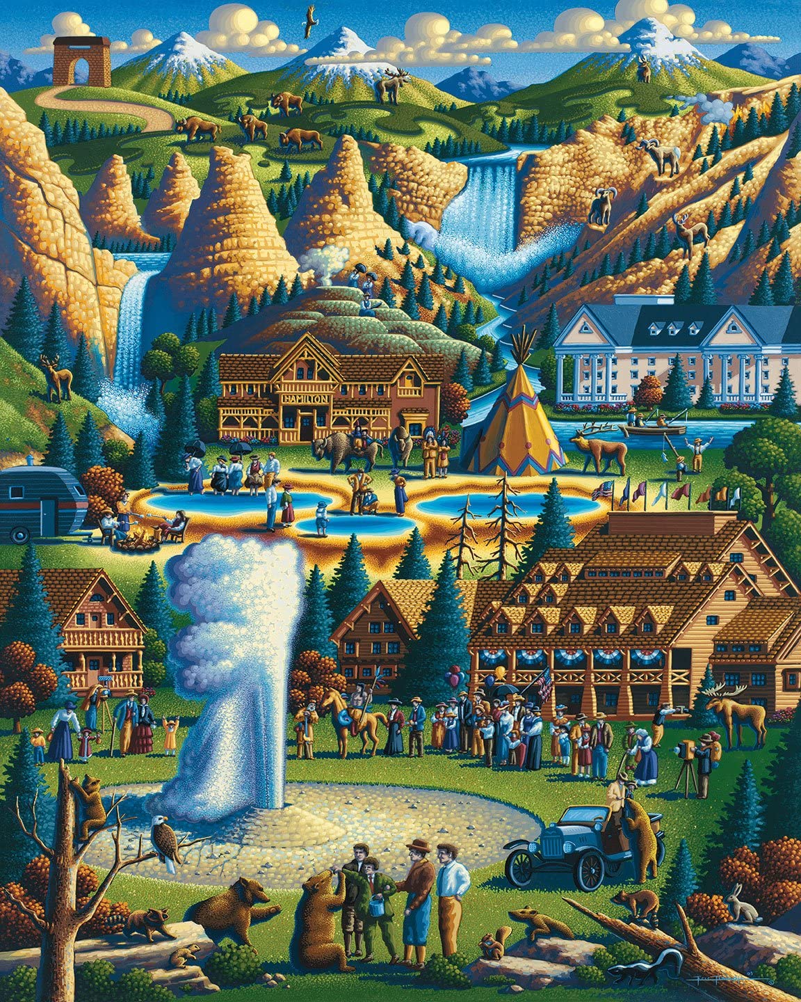 Dowdle Jigsaw Puzzle - Yellowstone National Park - 500 Piece D·O·W·D·L·E