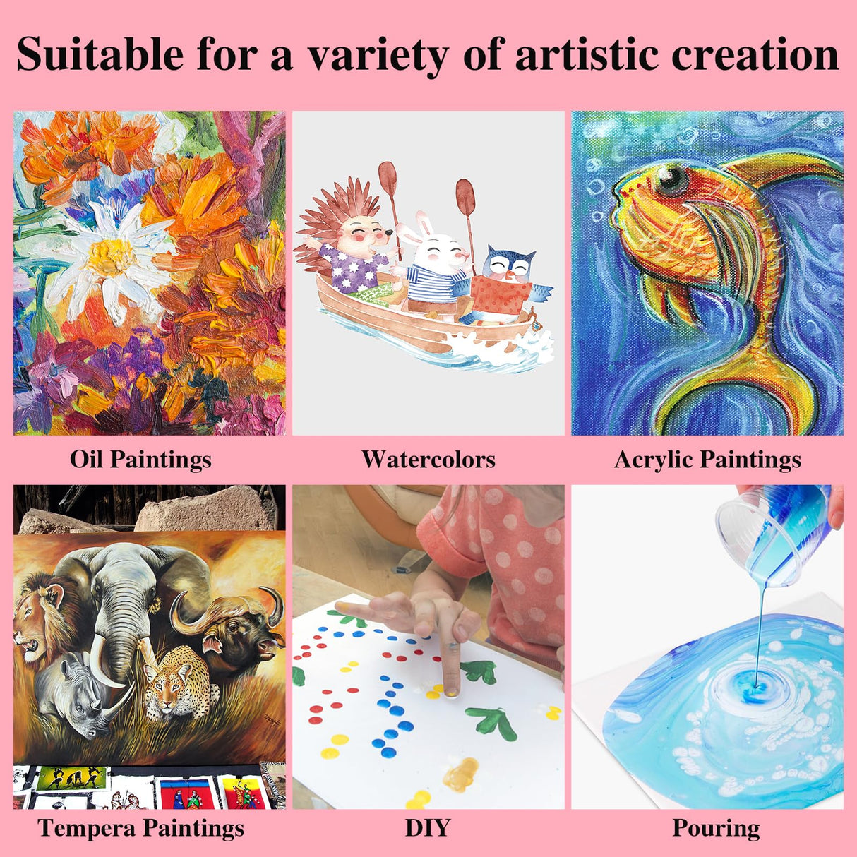 ESRICH Canvas Boards for Painting 8x10 Inch, 56 Pack Bulk 8x10 Inch Canvases for Painting- Cotton Canvas Panels for Oil, Acrylic & Watercolor Painting. ESRICH