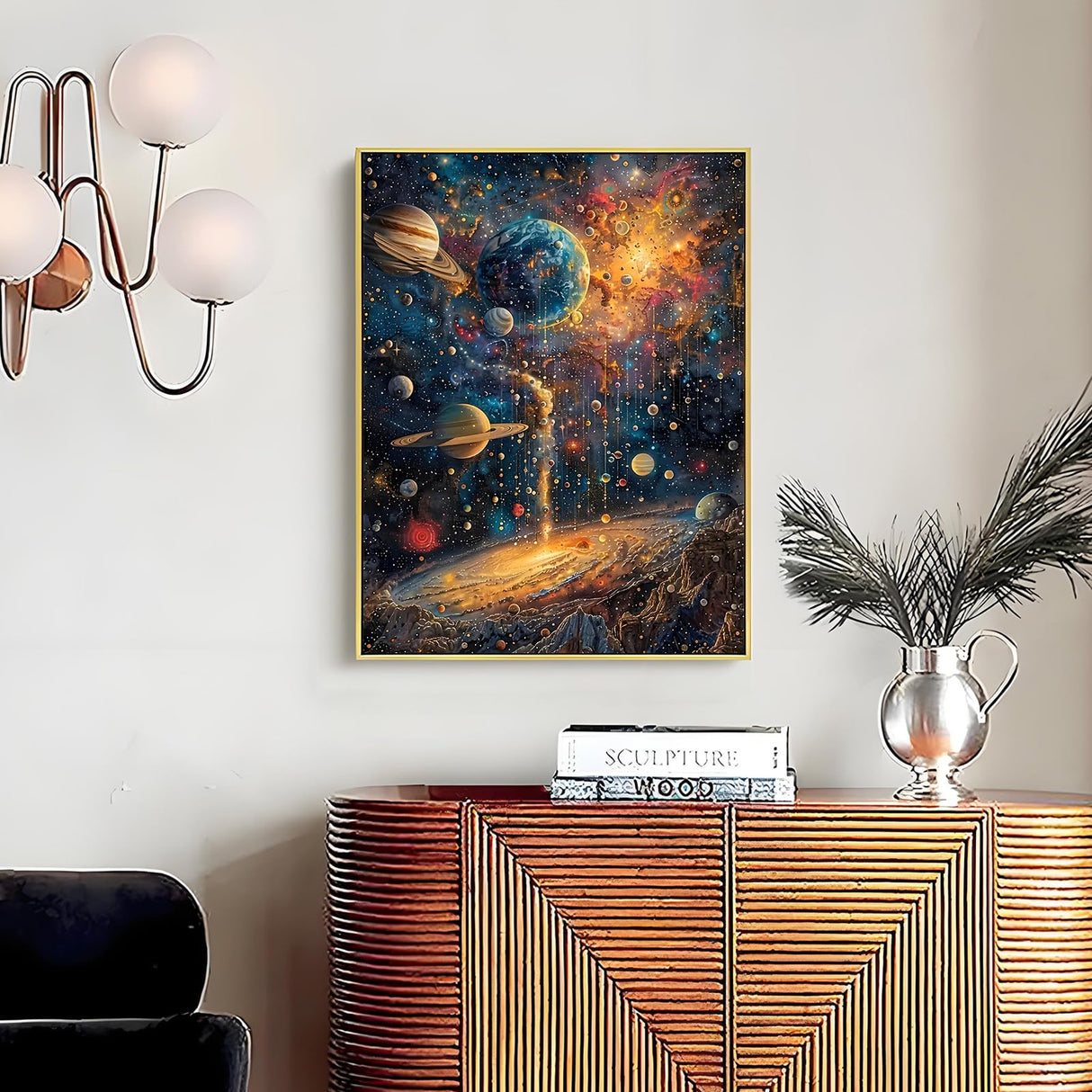 Diamond Painting Kits for Adults, Planets Diamond Art Kit for Adults Beginner, DIY Full Drill Space Universe Diamond Dots Paintings with Gem Art and Crafts for Adult Home Decor 11.8x15.7 in Shouruihua