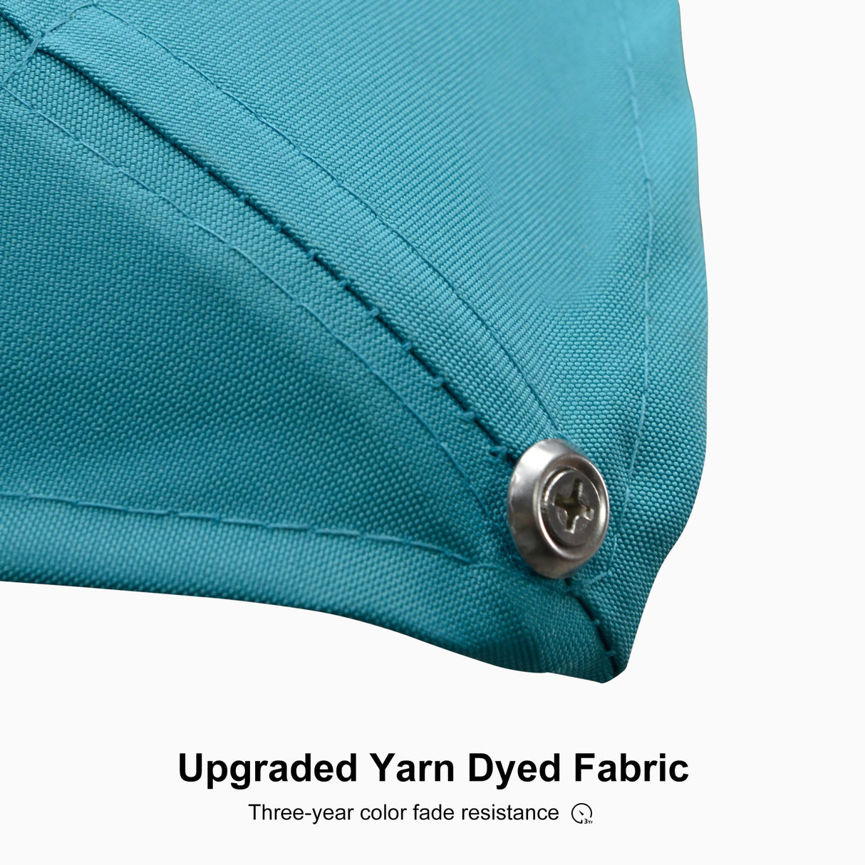 PURPLE LEAF 11' X 15' Rectangle Patio Umbrella Large Outdoor Aluminum Umbrella Offset Umbrella with 360-degree Rotation Cantilever Umbrella for Garden Deck Backyard Pool Turquiose Blue PURPLE LEAF