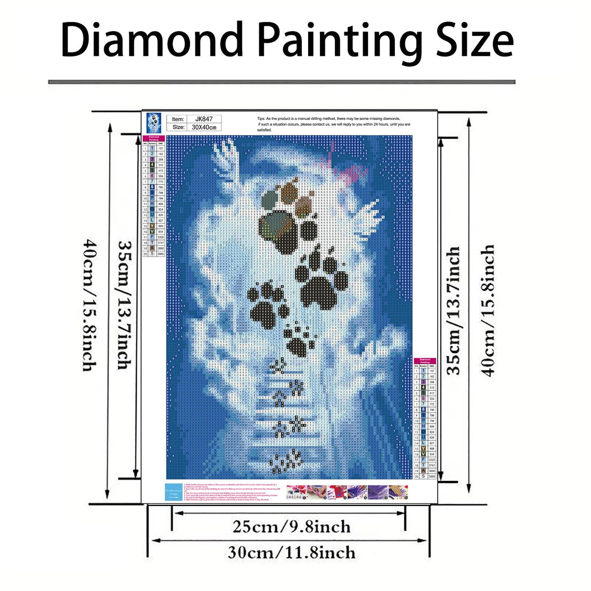 GXGLLPZBY 5D Diamond Painting Kits for Beginners, DIY Sky Sunshine Pet Dog Paws Diamond Art Kits for Adult, Full Round Diamond Dot Gem Art Kits,Home Wall Decoration 11.8x15.8 Inches GXGLLPZBY