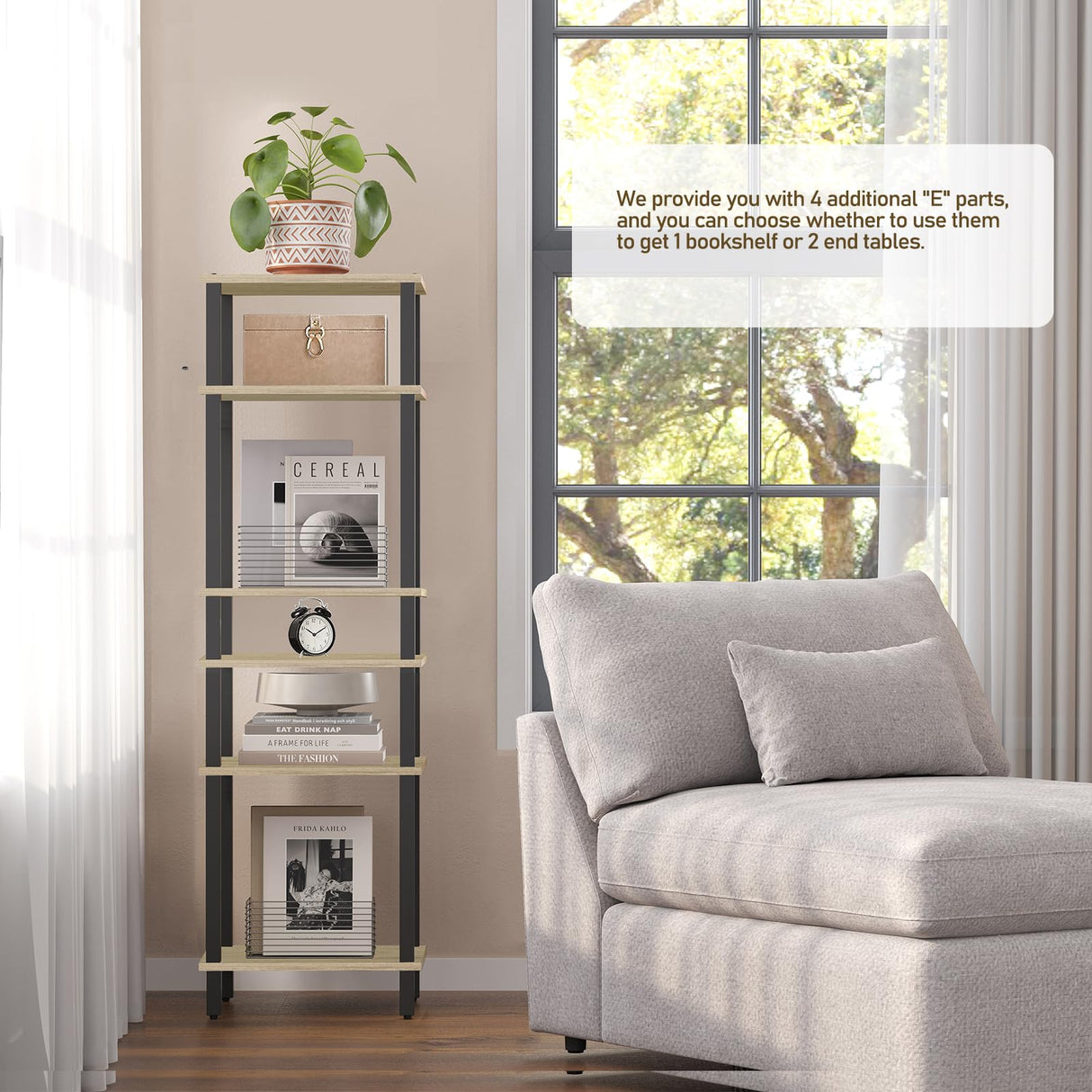 TUTOTAK Set of 2 End Table, Side Table, Nightstand, 3-Tier Storage Shelf, Couch Table for Small Space TB01BO0492 TUTOTAK