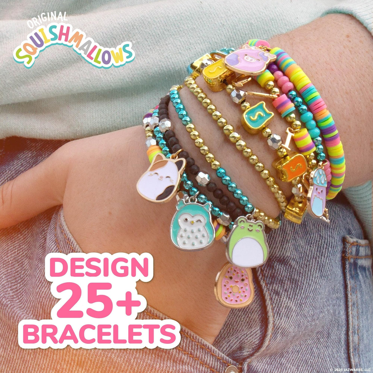 Squishmallows Original Bracelet Design Set, Cute & Friendship Bracelet Kit, Jewelry Making Kit, Charm Bracelet Making Kit, Beading & Jewelry Making, Friendship Bracelet Making Kit Squishmallows