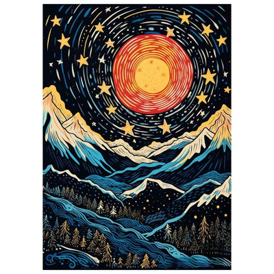 DOTSOPS Diamond Art Painting Kits DIY Paint by Diamonds for Adults Beginner Home Wall Decoration Gift Mountain (11.8x15.7 Inches)