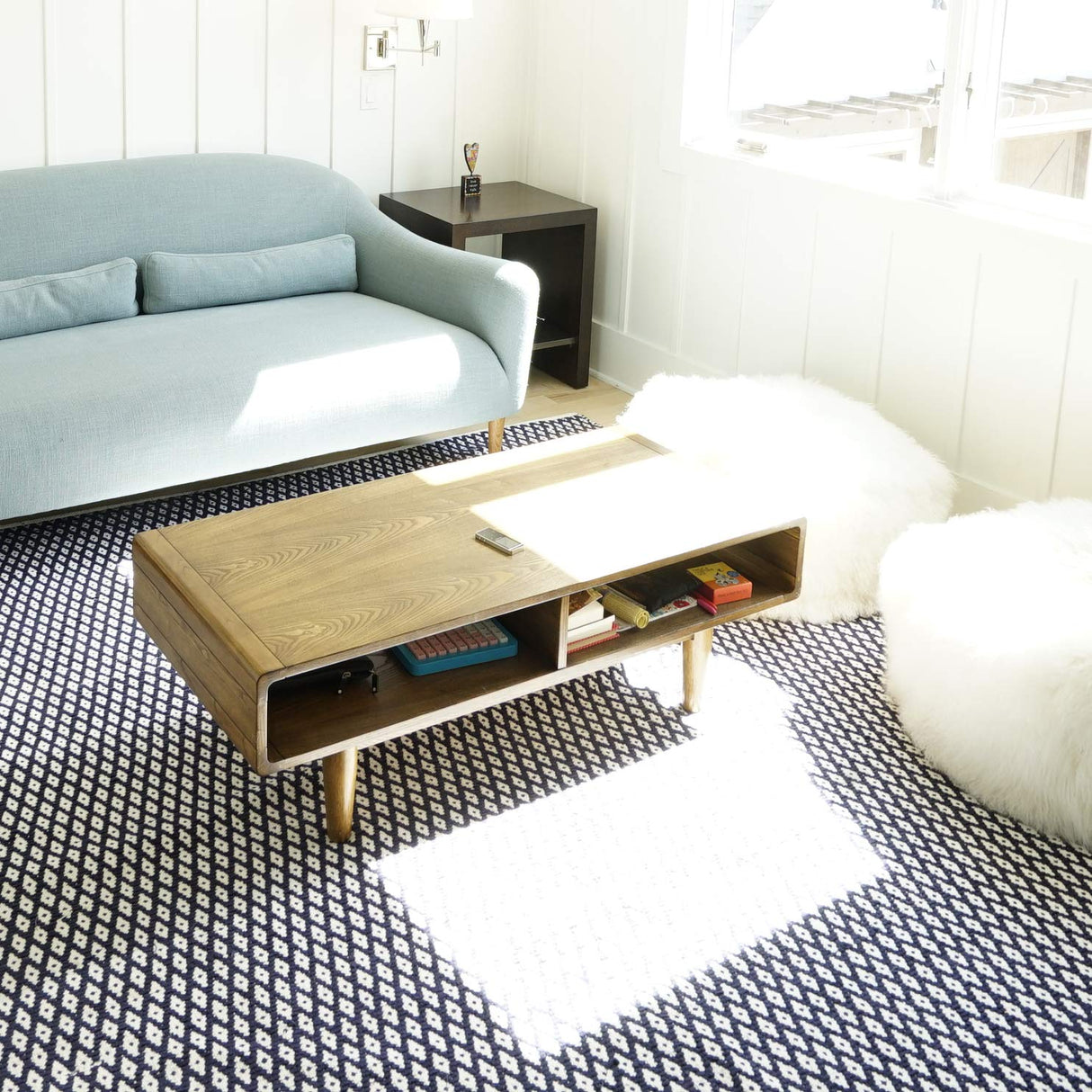 Posh Pollen Dexter Mid-Century Modern Coffee Table Hives and Honey