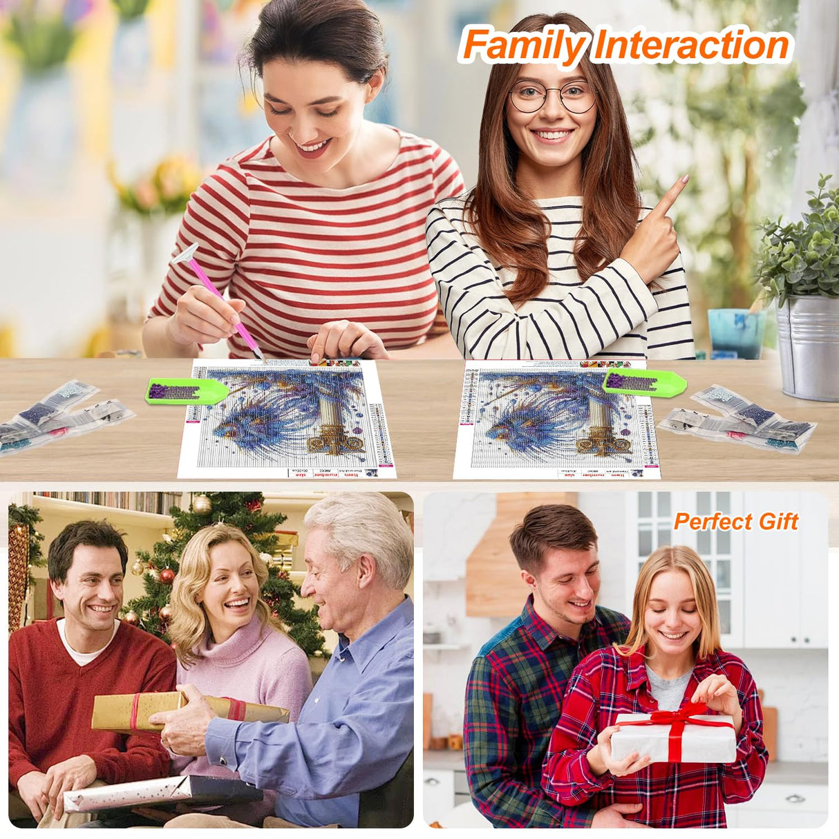 Anuver Fish Diamond Painting Kits for Adults, 5D DIY Diamond Art Kits for Beginners, Full Drill Diamond Painting Kits for Home Wall Decor, 12x12 Inch Anuver