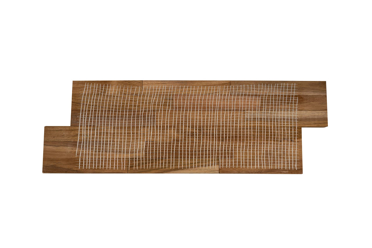 WoodyWalls 3D Wall Panels | Wood Planks are Made from 100% Teak | Each Wood Panel is Handmade and Unique | Premium Set of 10 3D Wall Decor Panels | DIY Wood Panels (9.5 sq.ft. per Box) Natural Teak Woody Walls