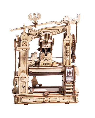 Wowood 3D Puzzles for Adults, STEM Building Kits for Kids, DIY Mechanical Gears Wooden Puzzles, Birthday Gifts for Men/Women (Classic Printing Press)