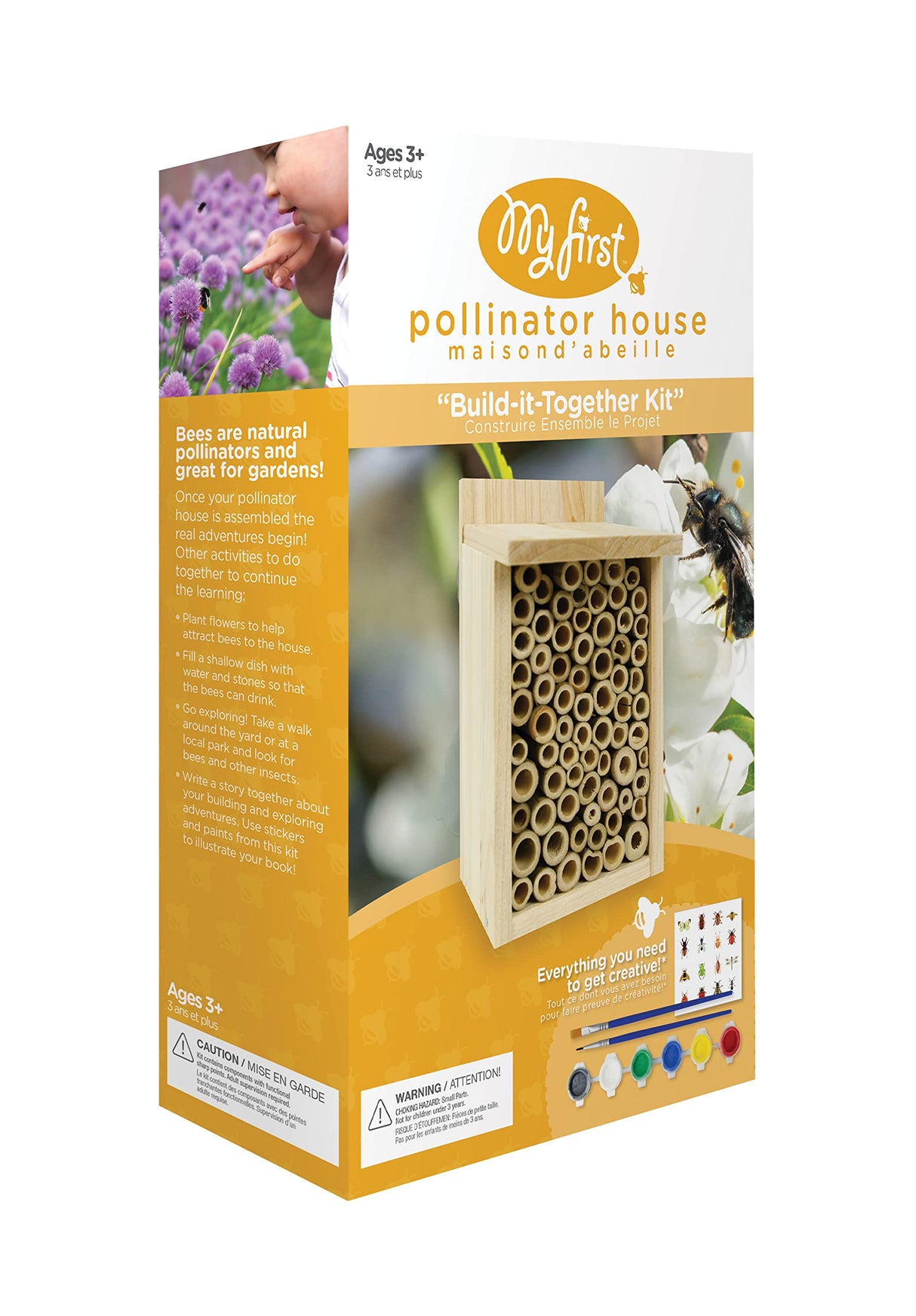 Nature's Way Bird Products DIY-BEE My First pollinator Garden House, Wood Nature's Way