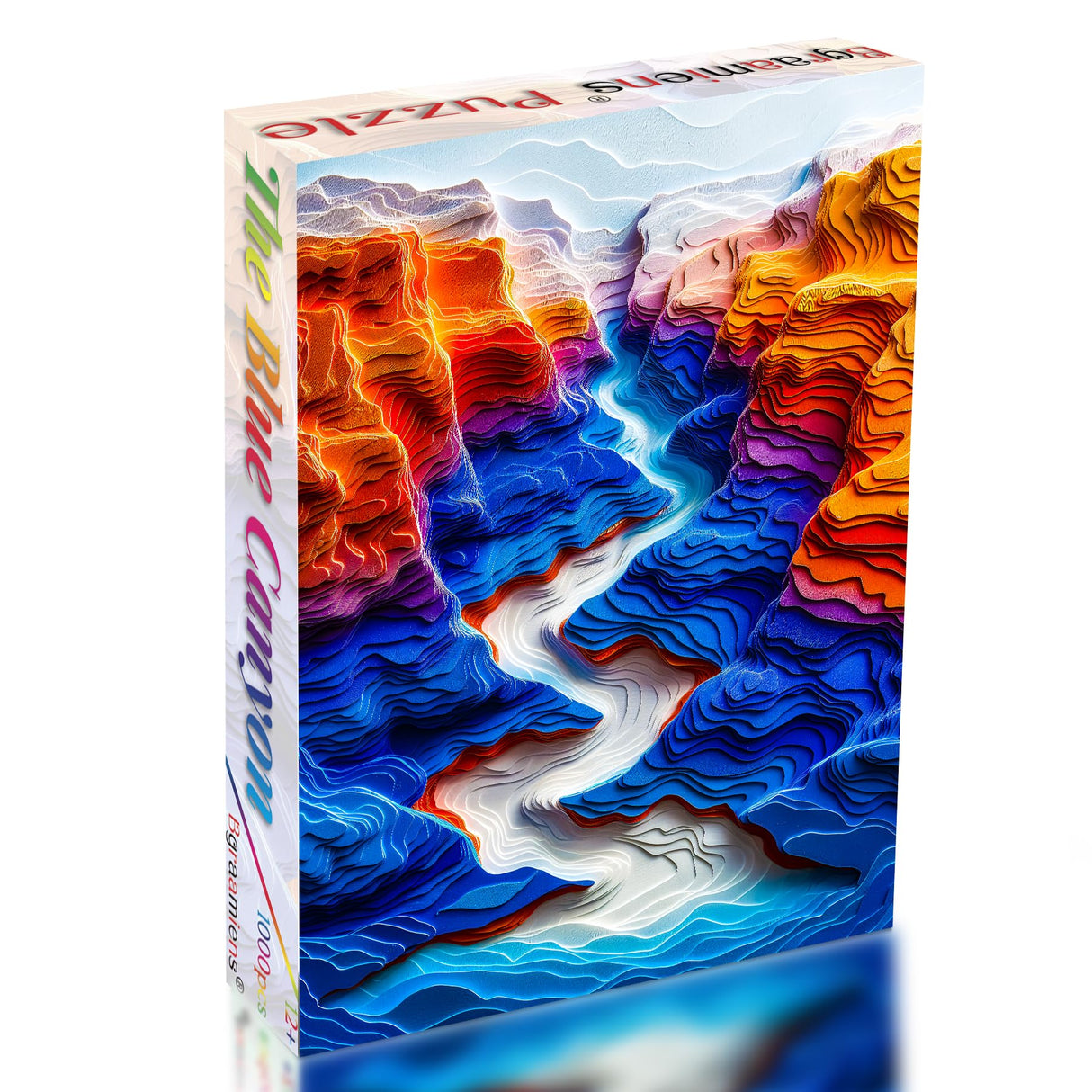Bgraamiens Puzzle-The Blue Canyon-3D Visual 1000 Pieces Puzzle Autostereoscopy Puzzle Hard Challenge Puzzle for Adult for Adults and Kids(The Blue Canyon) Bgraamiens