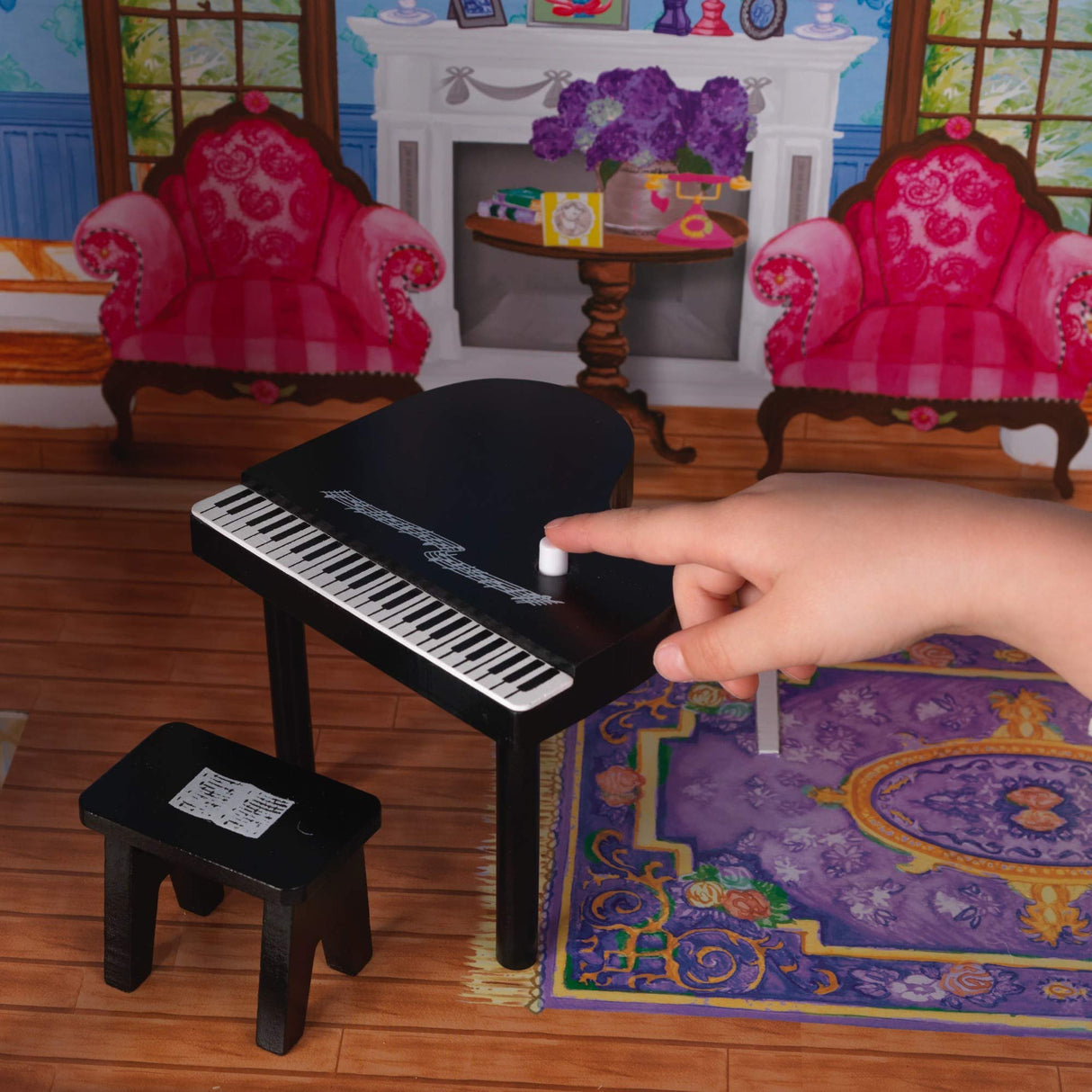 KidKraft My Dreamy Wooden Dollhouse with Lights and Sounds, Elevator and 14 Accessories, Gift for Ages 3+ KidKraft