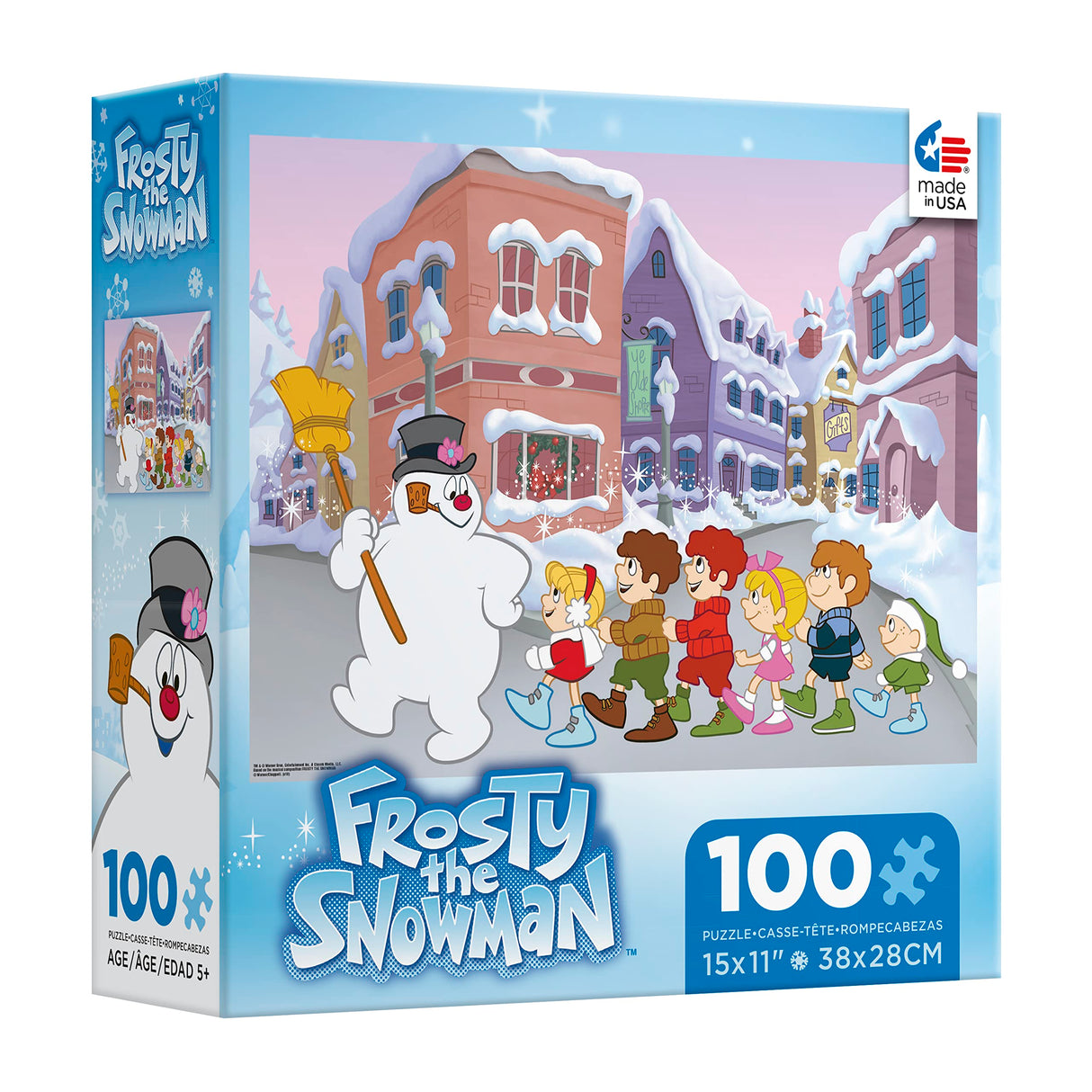 Ceaco - Frosty The Snowman - Follow Frosty - 100 Piece Jigsaw Puzzle Ceaco