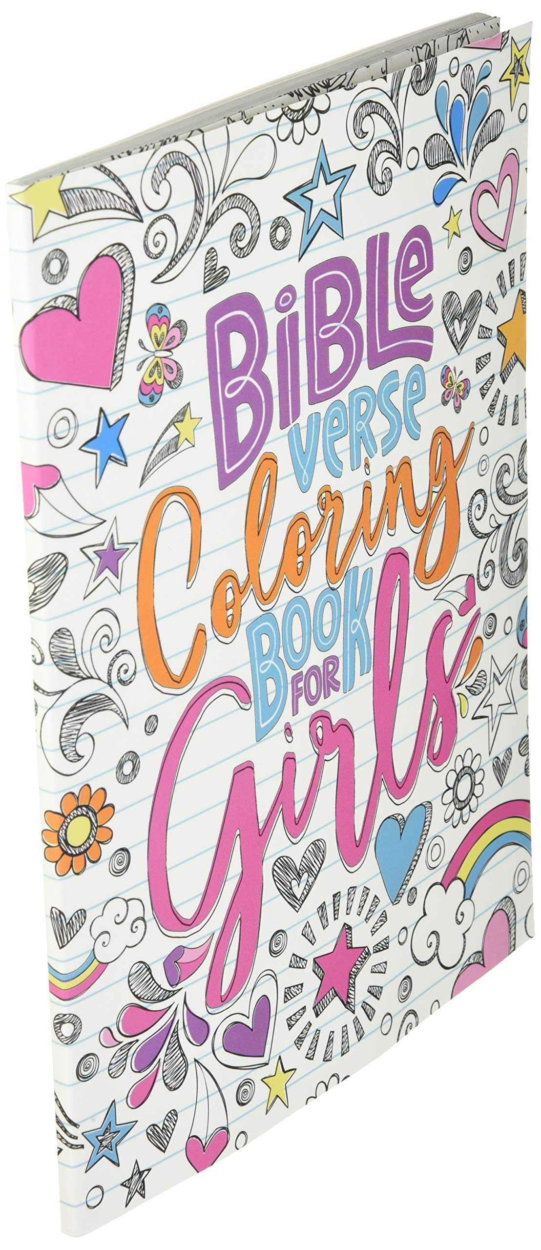 Bible Verse Coloring Book for Girls WoodArtSupply