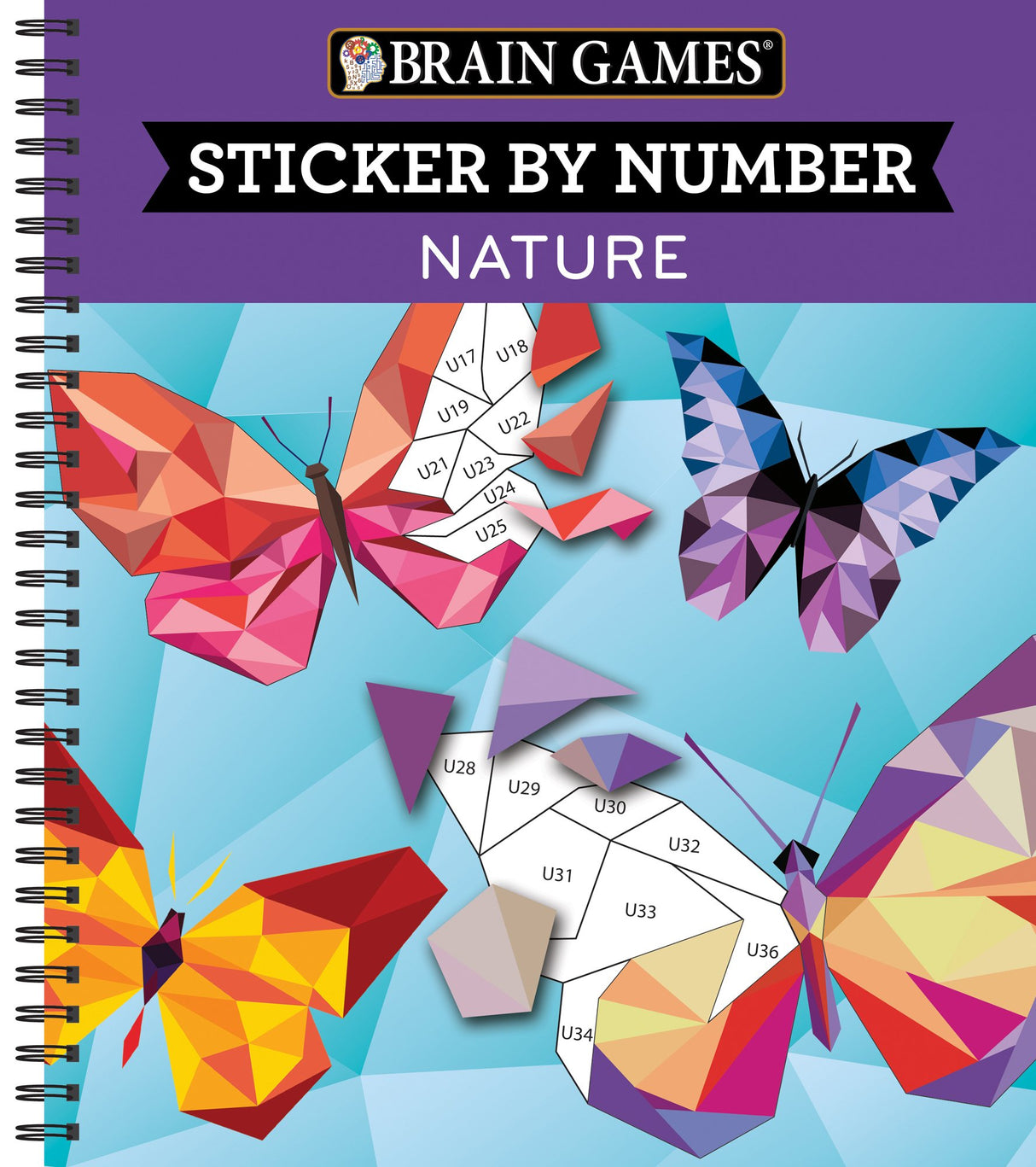 Brain Games - Sticker by Number: Nature (28 Images to Sticker) Publications International, Ltd.