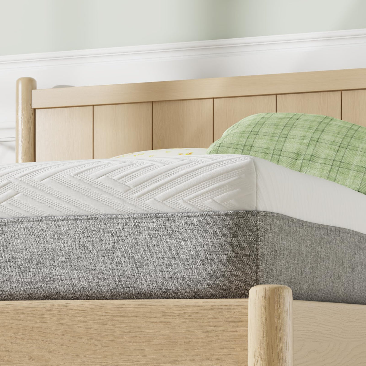 Novilla Full Mattress, 8 Inch Full Size Mattress, Gel Memory Foam Mattresses for Pressure Relief & Reliable Support & Cooling Night Sleep, CertiPUR-US Certified in a Box, White & Grey Novilla